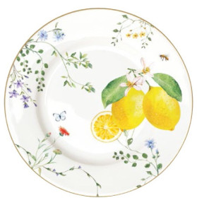 Тарелка 19 см  Easy Life "Цветы и лимоны" / 344183