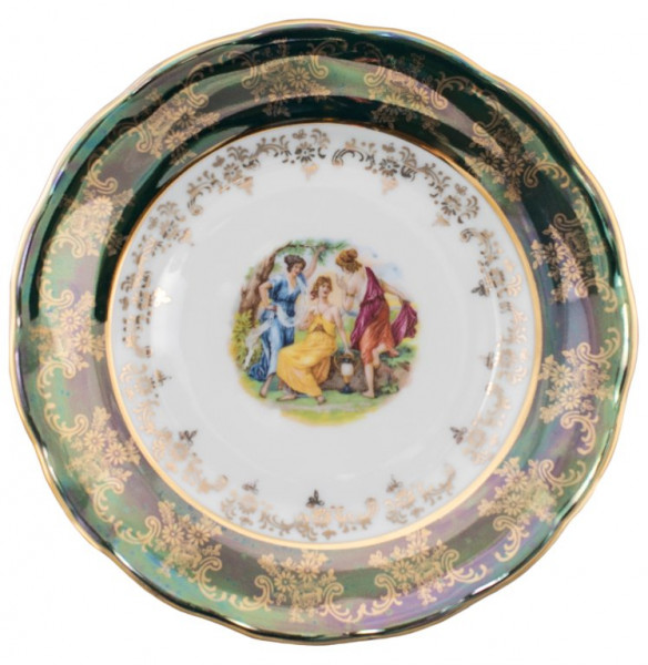 Тарелка 19 см 1 шт  Royal Czech Porcelain &quot;Аляска /Мадонна зеленая&quot; / 204731