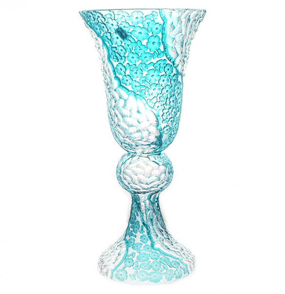 Ваза для цветов 50,5 см н/н  Aladin Glass &quot;Ales Zverina /Tyrkys /Blue&quot; / 221974