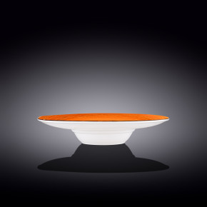 Тарелка 27 см глубокая оранжевая  Wilmax "Spiral" / 261582