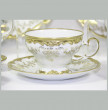 Чайный сервиз на 12 персон 54 предмета  Weimar Porzellan &quot;Кастэл /Золотой цветочный узор&quot; / 070358