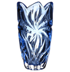 Ваза для цветов 28 см  Aurum Crystal "Flora /Голубая" / 286652