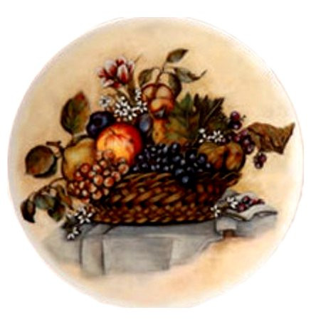 Тарелка декоративная 19 см настенная  Thun &quot;Натюрморт с виноградом&quot; / 153709