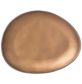 Тарелка 19,5 х 15,5 х 2 см  Bronco "Bronze" (3шт.) / 282852