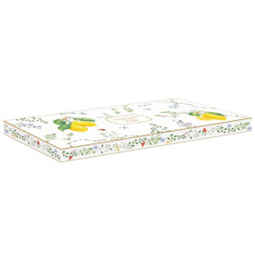 Блюдо 35 х 15 см прямоугольное  Easy Life "Цветы и лимоны" (подарочная упаковка) / 344184