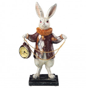 Фигурка с часами 18 х 8,5 х 30 см  LEFARD "Английская коллекция /Кролик" / 227466