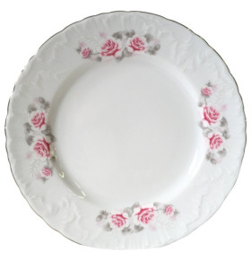 Набор тарелок 19 см 6 шт  Cmielow "Рококо /Серая роза /платина" / 264420