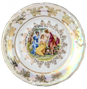 Набор тарелок 19 см 6 шт  МаМ декор "Фредерика /Мадонна перламутр" / 034057