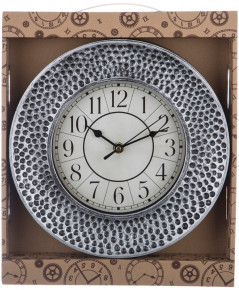 Часы настенные 25 см кварцевые  LEFARD "ITALIAN STYLE /Античное серебро" / 187948