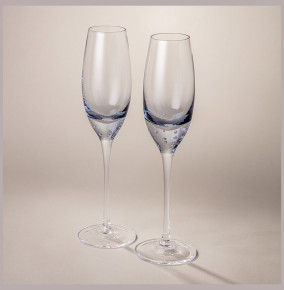 Бокалы для шампанского 200 мл 2 шт  LEFARD "Bubles blue" / 343549