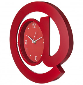 Часы настенные 30 см кварцевые красные  LEFARD "СОБАЧКА" / 187938