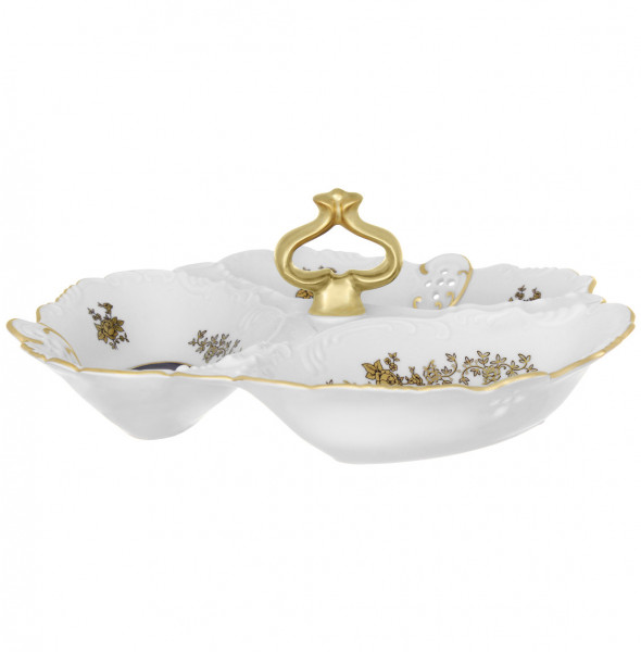 Менажница  Bavarian Porcelain &quot;Мария-Тереза /Золотые розочки /Лента кобальт&quot; / 299484