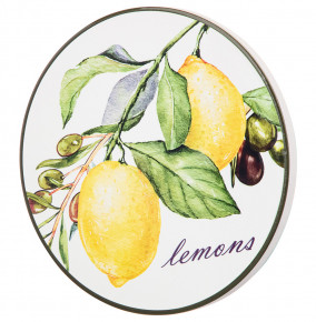 Подставка под горячее 11 х 11 х 1 см  Agness "Лимоны" / 271538
