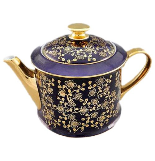 Заварочный чайник 400 мл  Leander &quot;Виндзор /Золотые цветы /фиолет&quot; 1 / 158687