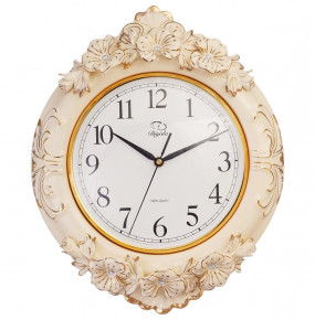Часы настенные 42 см "Royal Classics /Цветы /Стразы" / 151338