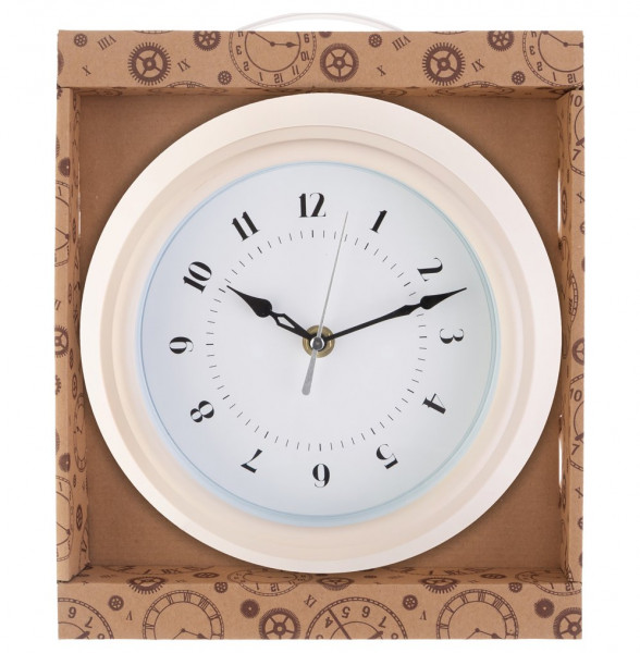 Часы настенные 22 см кварцевые белые  LEFARD &quot;LOVELY HOME&quot; / 188030
