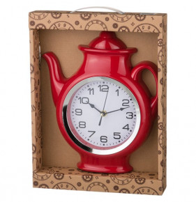 Часы настенные 25 х 30 х 5 см кварцевые красные  LEFARD "CHEF KITCHEN" / 187934