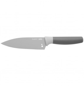 Поварской нож 14 см с отверстиями для очистки розмарина серый  Berghoff "Leo" / 162590