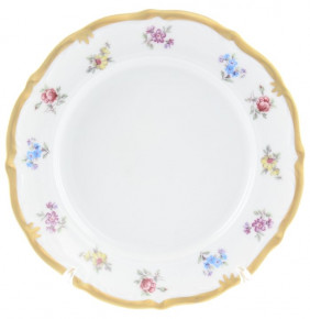 Набор тарелок 17 см 6 шт  Chodov "Корона /Мелкие цветы /Матовое золото" / 148362
