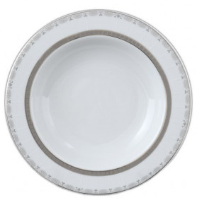 Набор тарелок 22 см 6 шт глубокие  Thun "Опал /Платиновая лента" / 056521