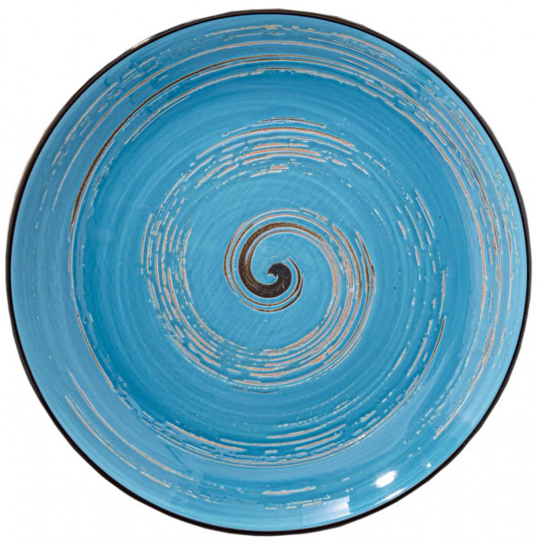 Тарелка 23 см голубая  Wilmax &quot;Spiral&quot; / 261653