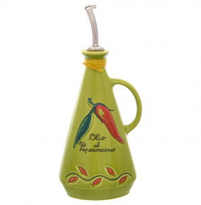 Бутылка для масла 750 мл 26,5 см  Artigianato Ceramico by Caroline "Oliere Classiche" зелёная / 228427