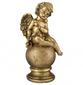 Фигурка 44 см  ИП Шихмурадов "Ангел на шаре" /бронза с позолотой / 273608