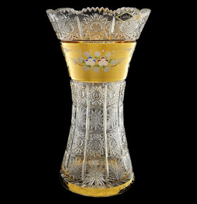 Ваза для цветов 35,5 см  Aurum Crystal "Хрусталь с золотом" / 150810