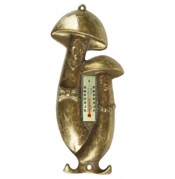 Термометр  ALBERTI LIVIO &amp; C S.A.S. &quot;Грибы&quot; 22 х 10 см с крючками латунь &quot;A.Livio&quot; / 098905