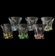 Стаканы для виски 320 мл 6 шт  Aurum Crystal &quot;COOPER /Разноцветное дно&quot;  / 105561