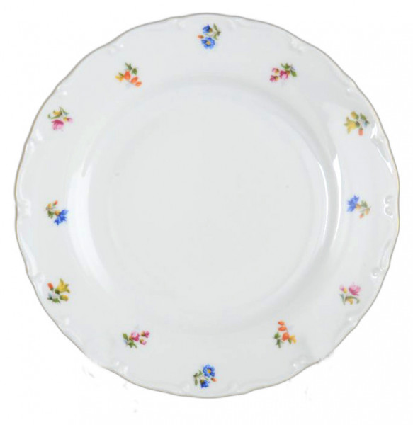 Набор тарелок 21 см 6 шт  Bohemia Porcelan Moritz Zdekauer 1810 s.r.o. &quot;Офелия /Мелкие цветы&quot; / 027389