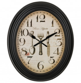 Часы настенные 29 х 25 х 4 см кварцевые венге  LEFARD "CHEF KITCHEN" / 187928