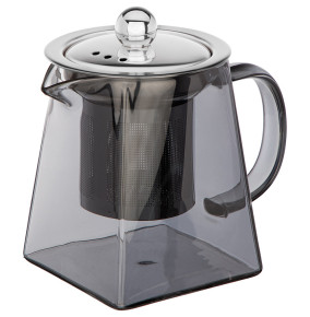 Заварочный чайник 350 мл с металлическим фильтром серый / 289389