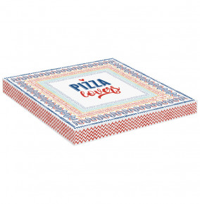 Тарелка для пиццы 31 см  Easy Life "Любители пиццы 3" (подарочная упаковка) / 300454