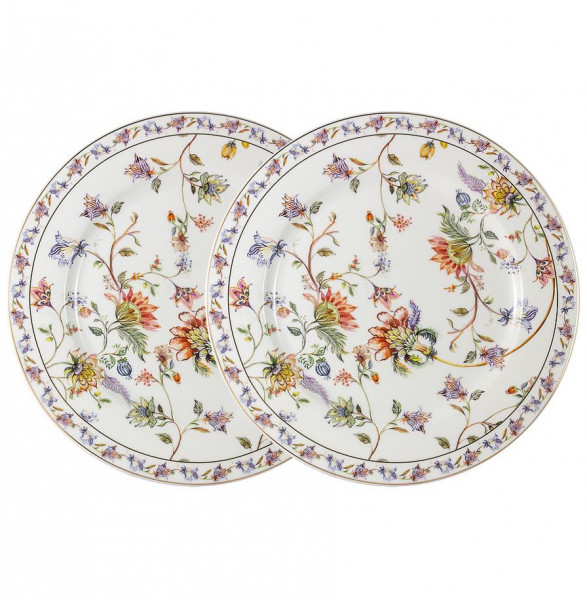 Набор тарелок 26,5 см 2 шт белые  Anna Lafarg Primavera &quot;Флора&quot; (подарочная упаковка) / 291387
