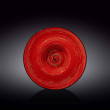 Тарелка 24 см глубокая красная  Wilmax &quot;Spiral&quot; / 261555
