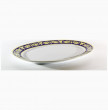 Блюдо 38 см овальное  Bavarian Porcelain &quot;Александрия /Золотой узор на синем&quot; / 070703
