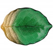 Блюдо 28 см Лист  АКСАМ &quot;Leaf emerald&quot; / 277040