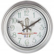 Часы настенные 31 см кварцевые круглые серебро  LEFARD &quot;CHEF KITCHEN&quot; / 197432