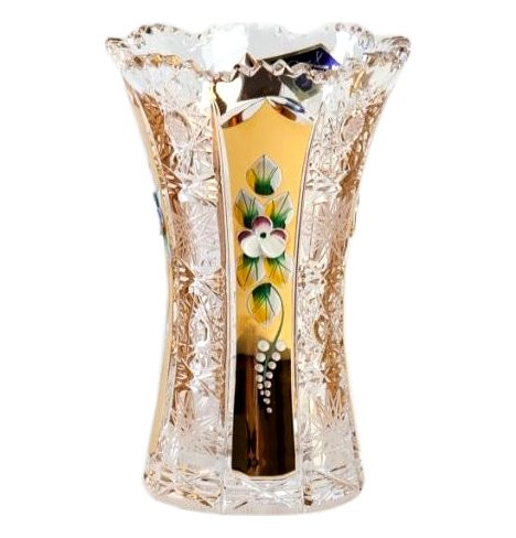 Ваза для цветов 12,6 см  Aurum Crystal &quot;Хрусталь с золотом&quot; / 152757