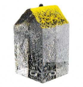 Предмет интерьера 10 х 6 см  Remisglass "Дом с жёлтой крышей" / 094010