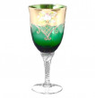 Бокалы для белого вина 250 мл 6 шт  Bohemia &quot;Лепка зелёная&quot; крученая ножка / 092521