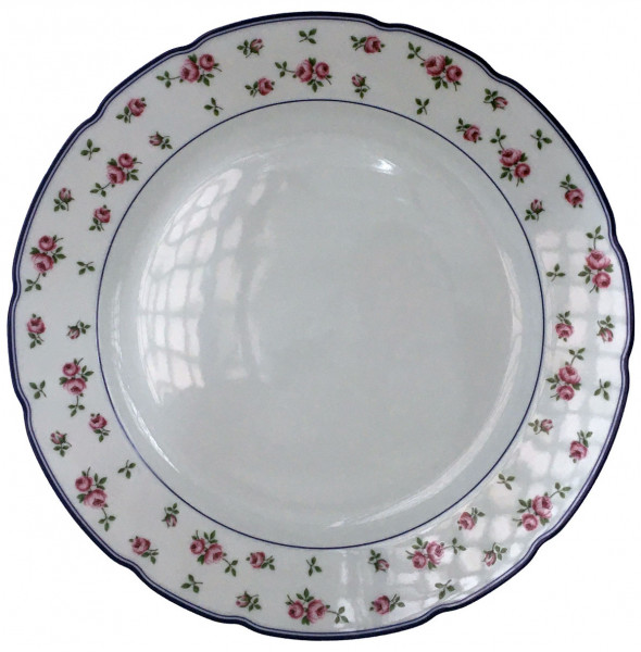 Набор тарелок 25 см 6 шт  Thun &quot;Роза /Мелкие цветы /синяя отводка&quot; / 244089