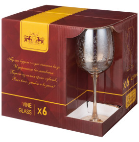 Бокал для белого вина 420 мл 6 шт  LEFARD "Dandelion /Мёд" / 328014