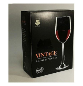 Бокалы для красного вина 700 мл 2 шт  Crystalex CZ s.r.o. "Винтаче /Без декора" / 111271