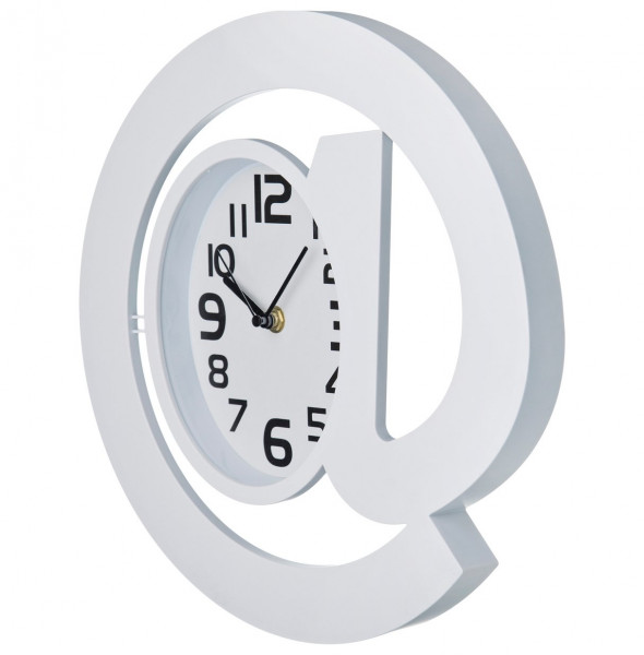 Часы настенные 30 см кварцевые белые  LEFARD &quot;СОБАЧКА&quot; / 187937