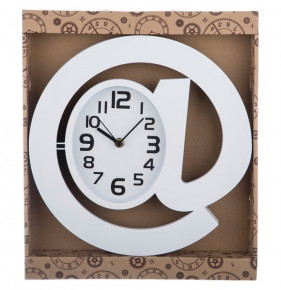 Часы настенные 30 см кварцевые белые  LEFARD "СОБАЧКА" / 187937