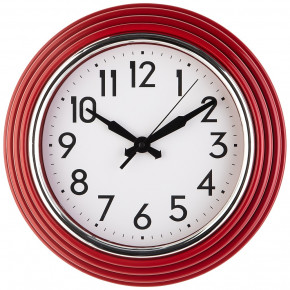 Часы настенные 30 см кварцевые красные  LEFARD "LOVELY HOME" / 188033