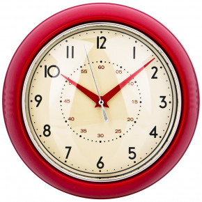 Часы настенные 23 см кварцевые красные  LEFARD "LOVELY HOME" / 188032