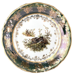 Набор тарелок 19 см 6 шт  МаМ декор "Фредерика /Охота зелёная" / 034074